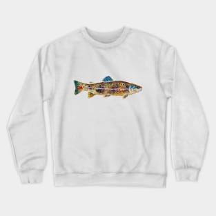 Fishes in Stitches 019 Trout Crewneck Sweatshirt